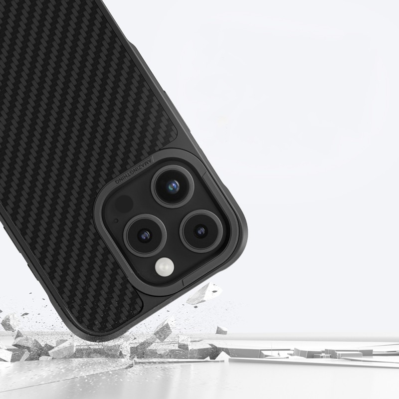 Apple iPhone 16 Pro Kılıf M-safe Şarj Özellikli 1500D Aramid Fiber Amazingthing Titan Max Serisi Kapak - 10