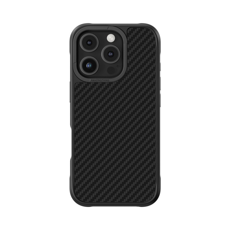 Apple iPhone 16 Pro Kılıf M-safe Şarj Özellikli 1500D Aramid Fiber Amazingthing Titan Max Serisi Kapak - 2