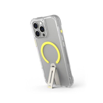 Apple iPhone 16 Pro Kılıf M-safe Şarj Özellikli 360 Derece Dönebilen Standlı Skinarma Helix Kapak - 15