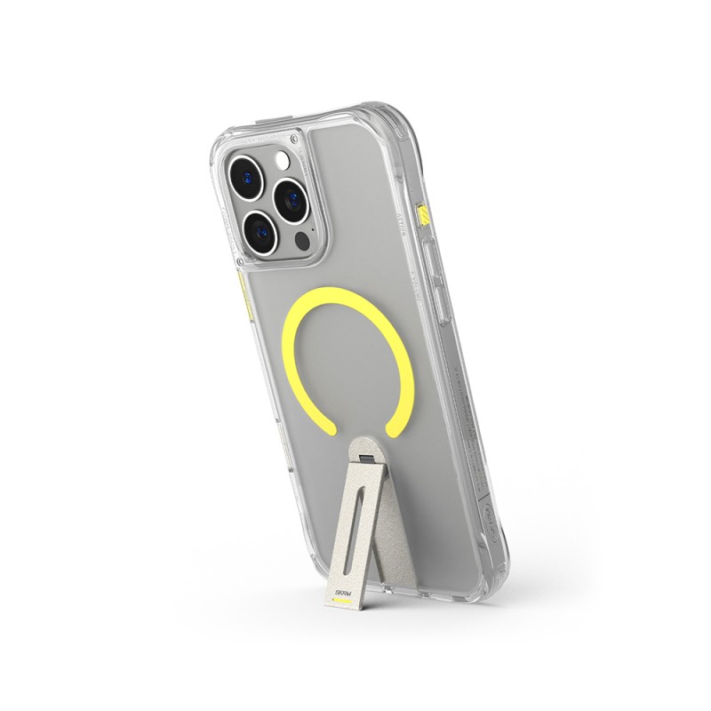 Apple iPhone 16 Pro Kılıf M-safe Şarj Özellikli 360 Derece Dönebilen Standlı Skinarma Helix Kapak - 15