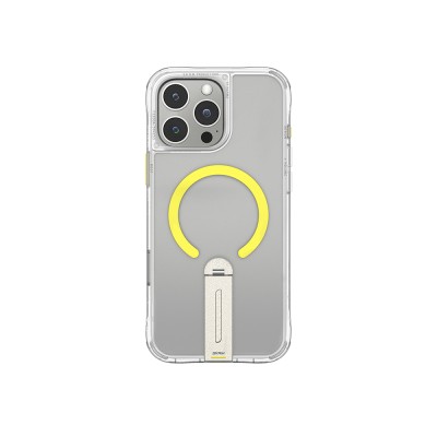 Apple iPhone 16 Pro Kılıf M-safe Şarj Özellikli 360 Derece Dönebilen Standlı Skinarma Helix Kapak - 3