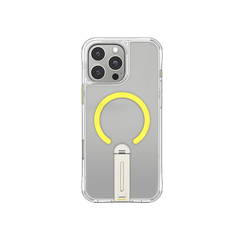 Apple iPhone 16 Pro Kılıf M-safe Şarj Özellikli 360 Derece Dönebilen Standlı Skinarma Helix Kapak - 3