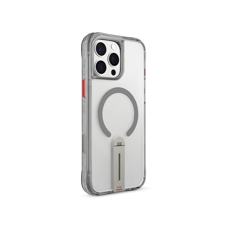 Apple iPhone 16 Pro Kılıf M-safe Şarj Özellikli 360 Derece Dönebilen Standlı Skinarma Helix Kapak - 10
