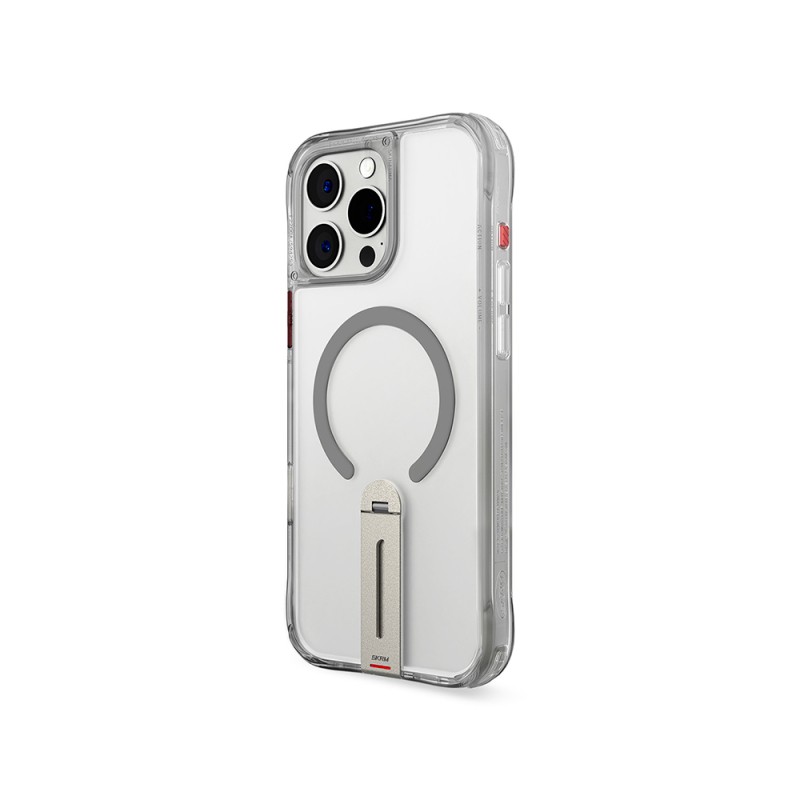 Apple iPhone 16 Pro Kılıf M-safe Şarj Özellikli 360 Derece Dönebilen Standlı Skinarma Helix Kapak - 12
