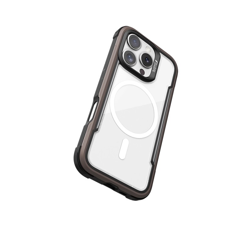 Apple iPhone 16 Pro Kılıf M-safe Şarj Özellikli Airbagli Raptic Shield Serisi Şeffaf Arka Yüzey Kapak - 15