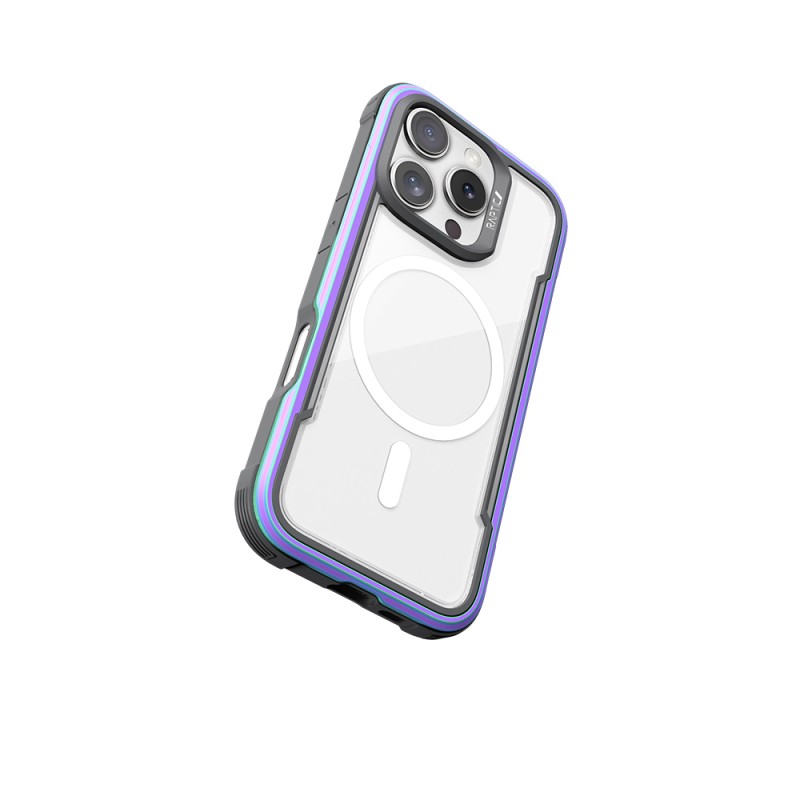 Apple iPhone 16 Pro Kılıf M-safe Şarj Özellikli Airbagli Raptic Shield Serisi Şeffaf Arka Yüzey Kapak - 22