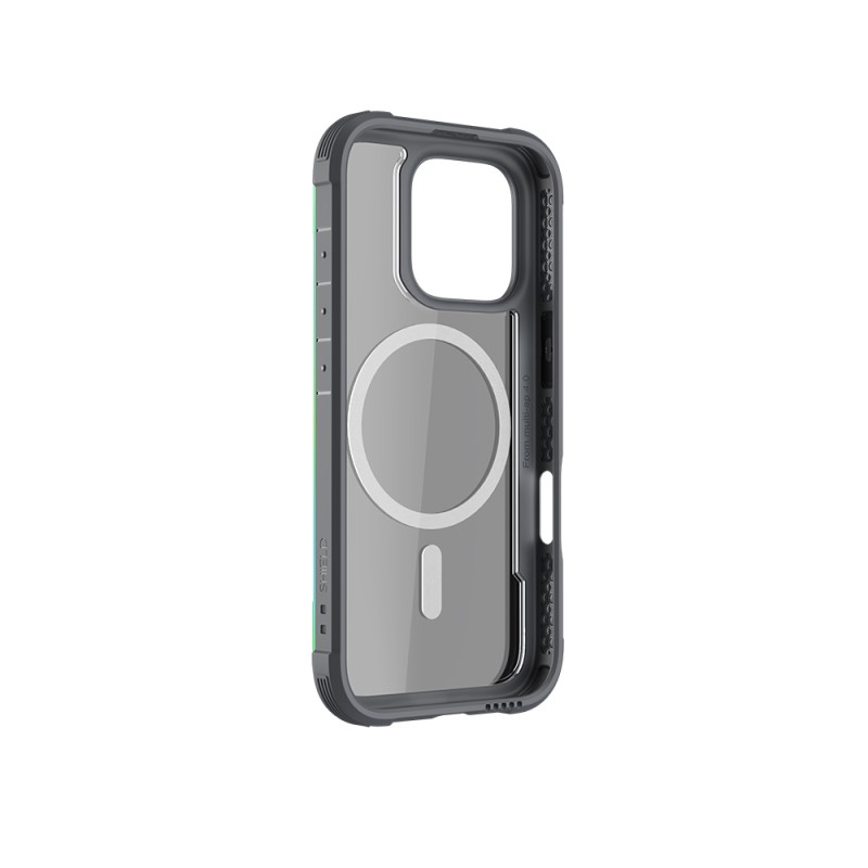 Apple iPhone 16 Pro Kılıf M-safe Şarj Özellikli Airbagli Raptic Shield Serisi Şeffaf Arka Yüzey Kapak - 26