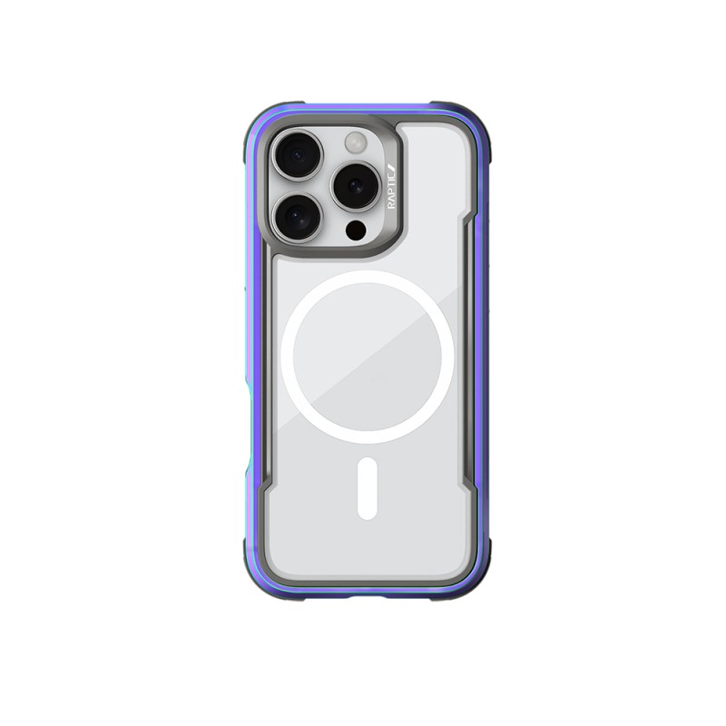 Apple iPhone 16 Pro Kılıf M-safe Şarj Özellikli Airbagli Raptic Shield Serisi Şeffaf Arka Yüzey Kapak - 4