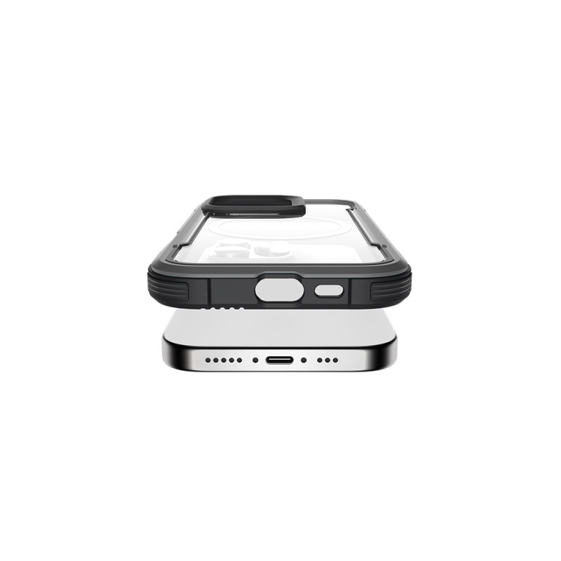 Apple iPhone 16 Pro Kılıf M-safe Şarj Özellikli Airbagli Raptic Shield Serisi Şeffaf Arka Yüzey Kapak - 37