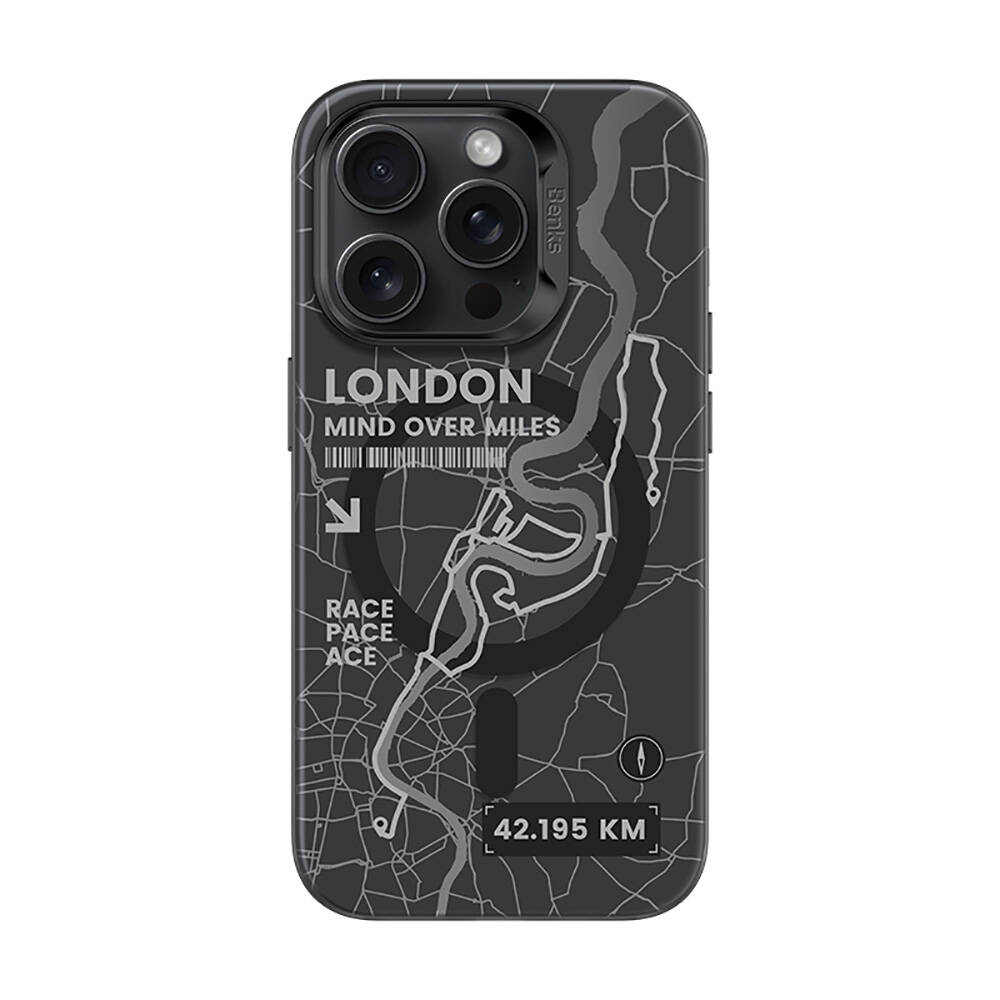 Apple iPhone 16 Pro Kılıf M-safe Şarj Özellikli Benks City Serisi Kapak - Siyah