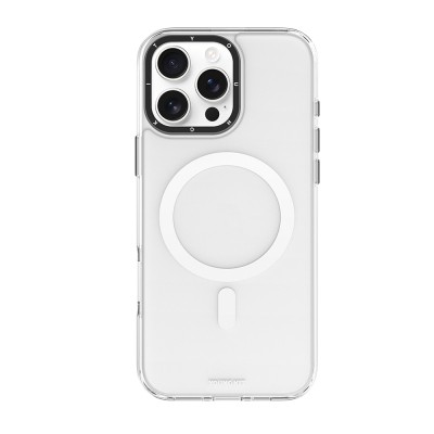 Apple iPhone 16 Pro Kılıf M-safe Şarj Özellikli Cam Arka Yüzey TPU Youngkit Gemstone Serisi Kapak - 2