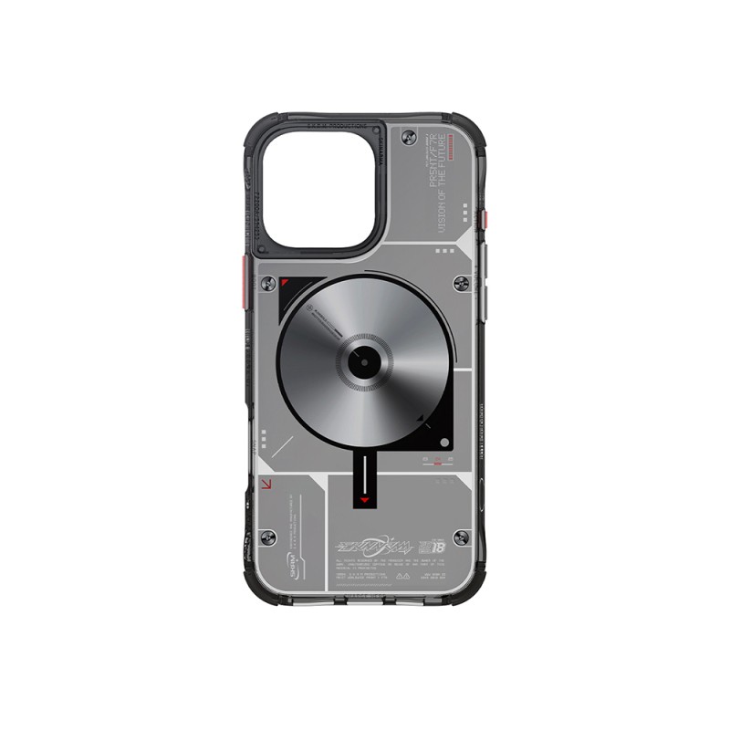 Apple iPhone 16 Pro Kılıf M-safe Şarj Özellikli Disk Desenli Airbag Tasarımlı Skinarma Nova Kapak - 7