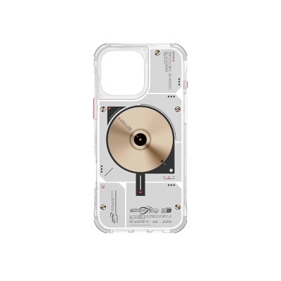 Apple iPhone 16 Pro Kılıf M-safe Şarj Özellikli Disk Desenli Airbag Tasarımlı Skinarma Nova Kapak - 11