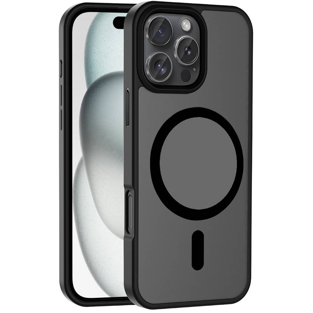 iPhone 16 Pro Apple iPhone 16 Pro Kılıf M-safe Şarj Özellikli Mat Arka Yüzey Sio