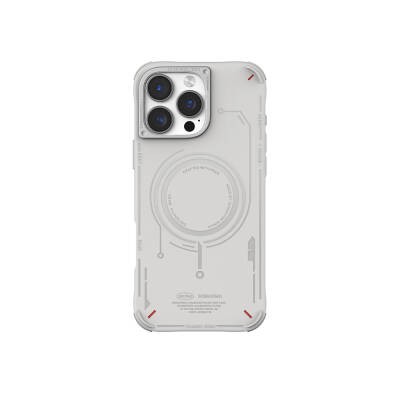 Apple iPhone 16 Pro Kılıf M-safe Şarj Özellikli Metal Kamera Çerçeveli Skinarma Mecha Serisi Kapak - 3
