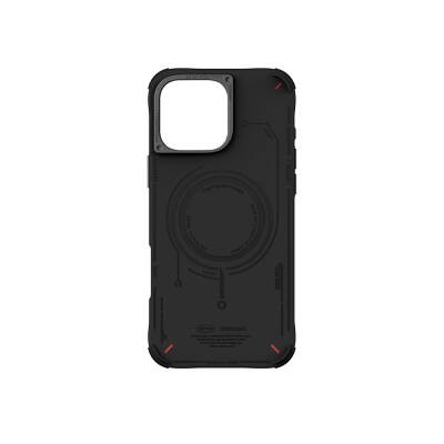 Apple iPhone 16 Pro Kılıf M-safe Şarj Özellikli Metal Kamera Çerçeveli Skinarma Mecha Serisi Kapak - 9