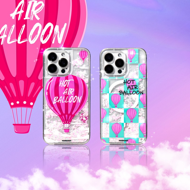 Apple iPhone 16 Pro Kılıf M-safe Şarj Özellikli Parlak Kumlu Sıvılı Youngkit Pink Dream Quicksand Serisi Kapak - 14