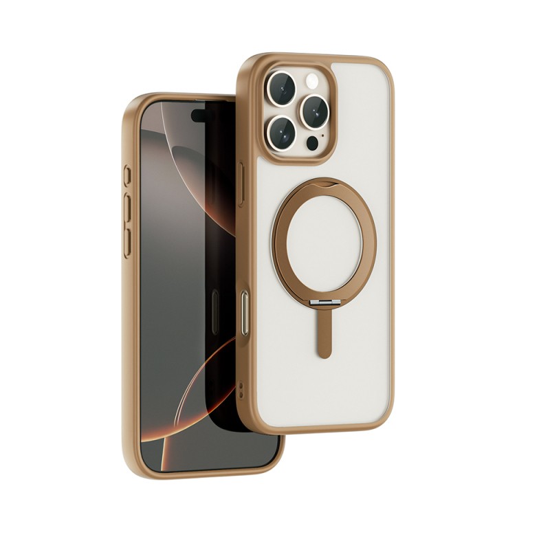 Apple iPhone 16 Pro Kılıf M-safe Şarj Özellikli Parmak İzi Bırakmayan Wiwu FGG-202 Armor Ultra Serisi Kapak - 1
