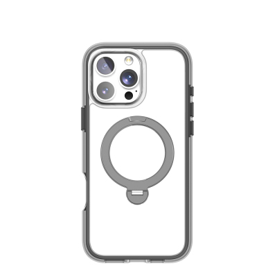 Apple iPhone 16 Pro Kılıf M-safe Şarj Özellikli Raptic AirJoy Serisi 360 Derece Dönebilen Standlı Kapak - Raptic