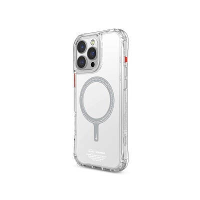 Apple iPhone 16 Pro Kılıf M-safe Şarj Özellikli Şeffaf Airbag Tasarımlı Skinarma Saido Kapak - 6