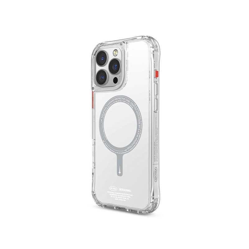 Apple iPhone 16 Pro Kılıf M-safe Şarj Özellikli Şeffaf Airbag Tasarımlı Skinarma Saido Kapak - 6