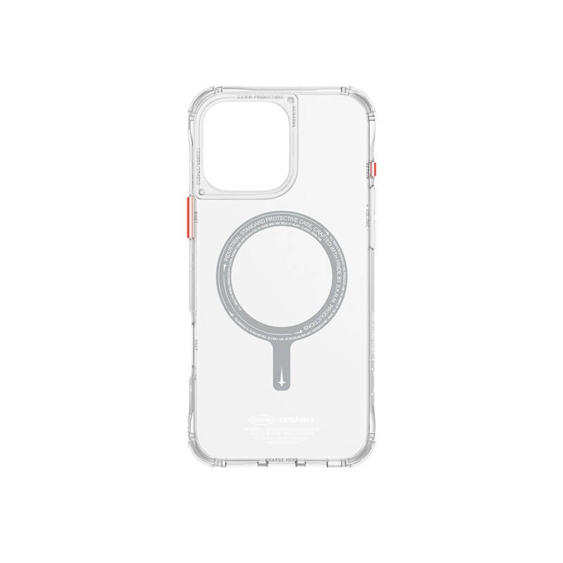Apple iPhone 16 Pro Kılıf M-safe Şarj Özellikli Şeffaf Airbag Tasarımlı Skinarma Saido Kapak - 8