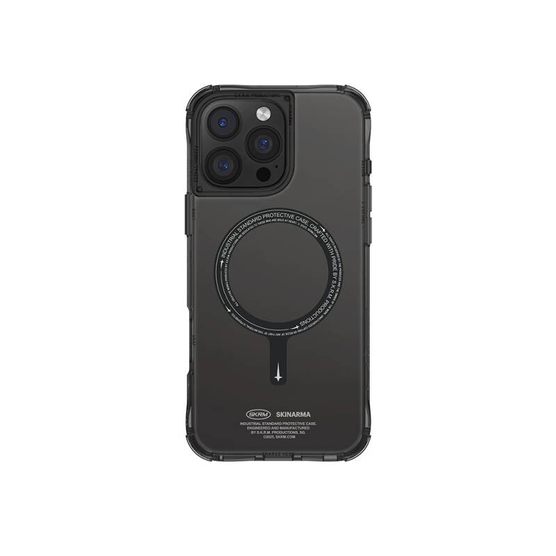 Apple iPhone 16 Pro Kılıf M-safe Şarj Özellikli Şeffaf Airbag Tasarımlı Skinarma Saido Kapak - 2
