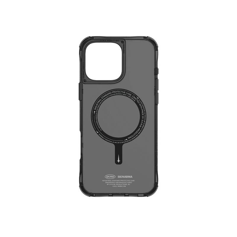Apple iPhone 16 Pro Kılıf M-safe Şarj Özellikli Şeffaf Airbag Tasarımlı Skinarma Saido Kapak - 3