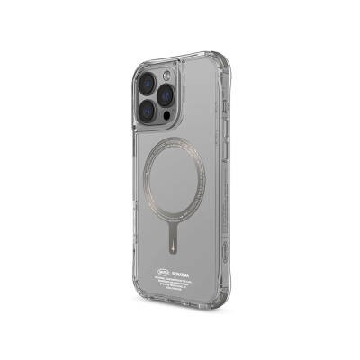 Apple iPhone 16 Pro Kılıf M-safe Şarj Özellikli Şeffaf Airbag Tasarımlı Skinarma Saido Prime Kapak - 5