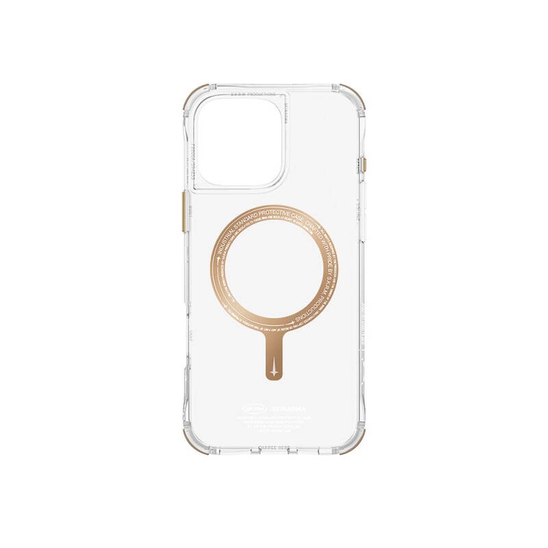 Apple iPhone 16 Pro Kılıf M-safe Şarj Özellikli Şeffaf Airbag Tasarımlı Skinarma Saido Prime Kapak - 8