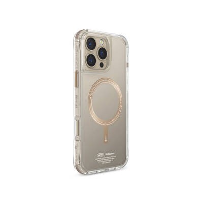 Apple iPhone 16 Pro Kılıf M-safe Şarj Özellikli Şeffaf Airbag Tasarımlı Skinarma Saido Prime Kapak - 9