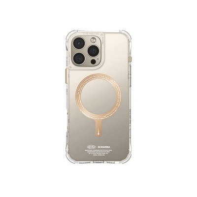 Apple iPhone 16 Pro Kılıf M-safe Şarj Özellikli Şeffaf Airbag Tasarımlı Skinarma Saido Prime Kapak - 2