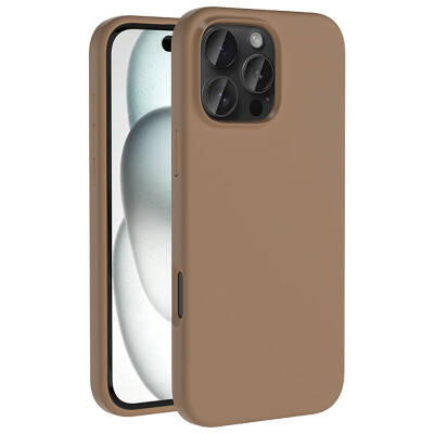 Apple iPhone 16 Pro Kılıf M-safe Şarj Özellikli Sıvı Teknolojili Silinebilir Sert Zore Kivi Kapak - Zore