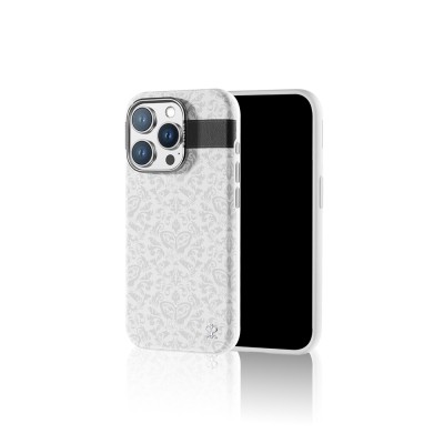 Apple iPhone 16 Pro Kılıf M-safe Şarj Özellikli Suni Deri Tasarımlı Desenli Pynana Print Serisi Kapak - 7