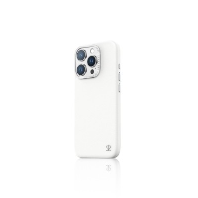 Apple iPhone 16 Pro Kılıf M-safe Şarj Özellikli Suni Deri Tasarımlı Pynana Starry Serisi Kapak - 6