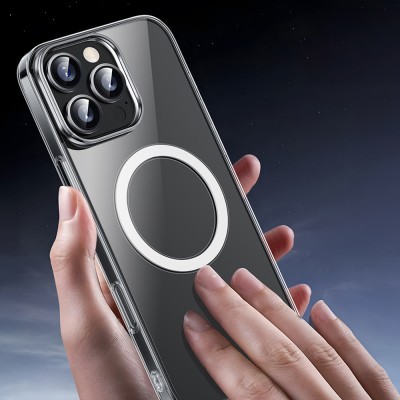 Apple iPhone 16 Pro Kılıf M-safe Şarj Özellikli Wiwu YXK-207 Invisible Pro Sert PC Kapak - 9