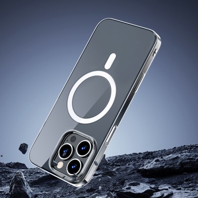 Apple iPhone 16 Pro Kılıf M-safe Şarj Özellikli Wiwu YXK-207 Invisible Pro Sert PC Kapak - 10