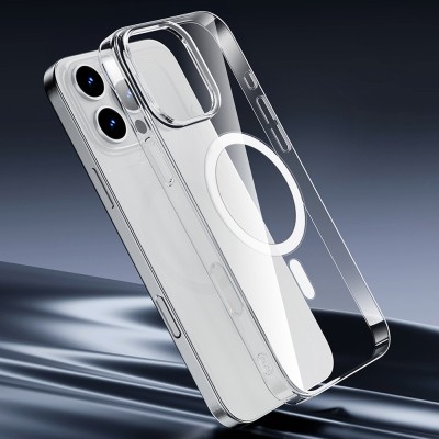 Apple iPhone 16 Pro Kılıf M-safe Şarj Özellikli Wiwu YXK-207 Invisible Pro Sert PC Kapak - 11