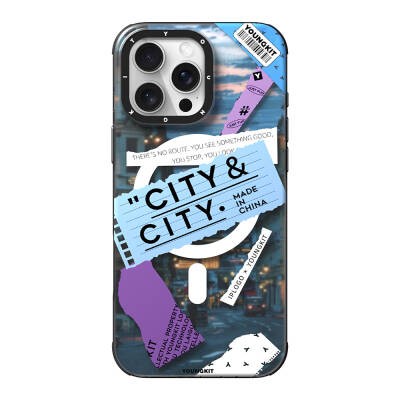 Apple iPhone 16 Pro Kılıf M-safe Şarj Özellikli Youngkit A-City Serisi Kapak - 3