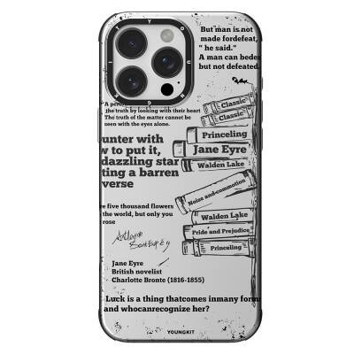 Apple iPhone 16 Pro Kılıf M-safe Şarj Özellikli Youngkit Literary Serisi Classic Kapak - 5