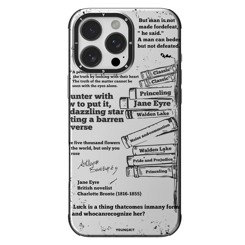 Apple iPhone 16 Pro Kılıf M-safe Şarj Özellikli Youngkit Literary Serisi Classic Kapak - 5
