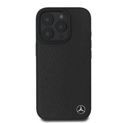 Apple iPhone 16 Pro Kılıf Mercedes Benz Orjinal Lisanslı M-safe Şarj Özellikli 3D Metal Logolu Wood Imitation Deri Kapak - 4