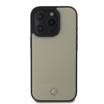 Apple iPhone 16 Pro Kılıf Mercedes Benz Orjinal Lisanslı M-safe Şarj Özellikli Dokulu ve Düz Deri Kapak - 13