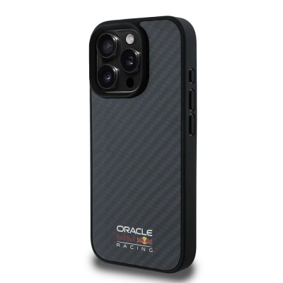 Apple iPhone 16 Pro Kılıf Redbull Orjinal Lisanslı M-safe Şarj Özellikli Karbon Fiber Tasarımlı Parlayan Logolu Kapak - 3