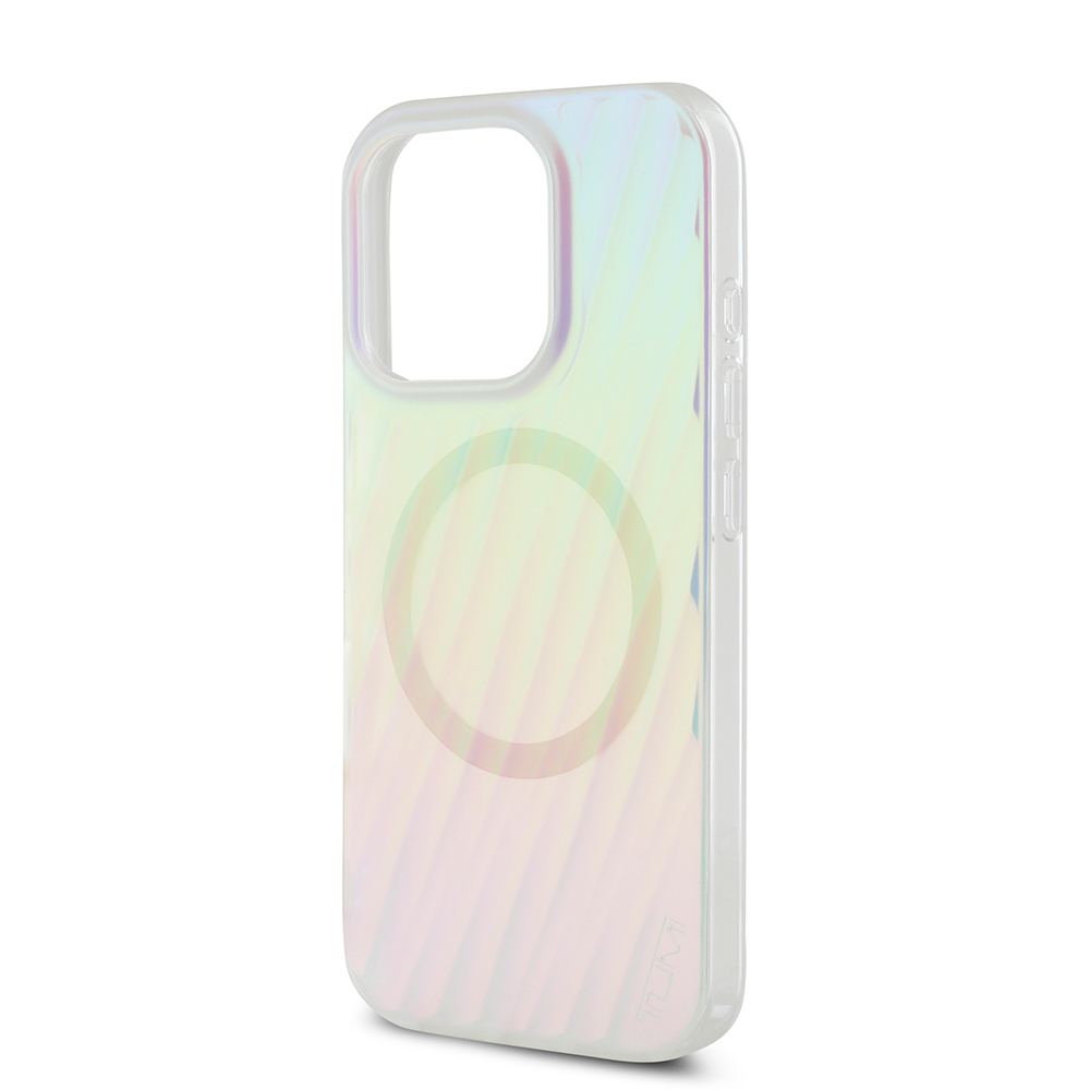 Apple iPhone 16 Pro Klf TUMI Orjinal Lisansl M-safe arj zellikli Transparan Kapak - Colorful