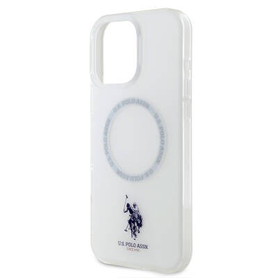 Apple iPhone 16 Pro Kılıf U.S. Polo Assn. Orjinal Lisanslı M-safe Şarj Özellikli IML Double Horse Logolu Ring Kapak - 8