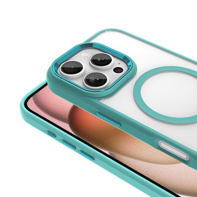 Apple iPhone 16 Pro Kılıf Wireless Şarj Özellikli Zore Krom M-safe Silikon Kapak - 11