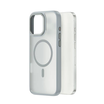 Apple iPhone 16 Pro Kılıf Wiwu FGG-012 ArmorPro Serisi M-safe Şarj Özellikli Parmak İzi Bırakmayan Kılıf - 8