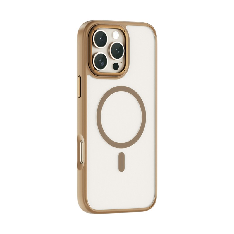 Apple iPhone 16 Pro Kılıf Wiwu FGG-012 ArmorPro Serisi M-safe Şarj Özellikli Parmak İzi Bırakmayan Kılıf - 7