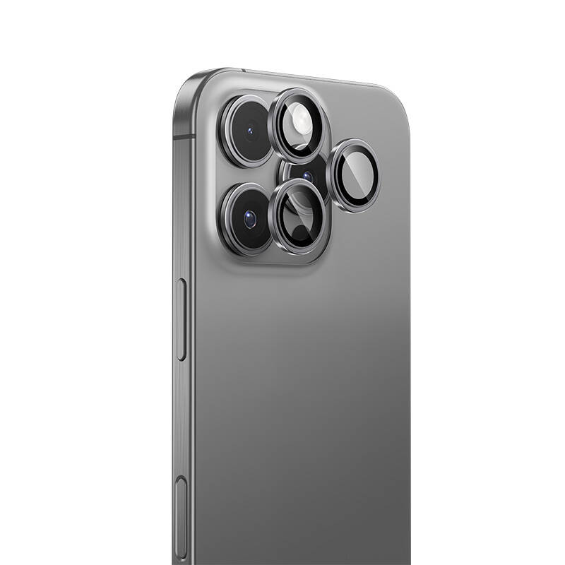 Apple iPhone 16 Pro Max Benks DR Safir Kamera Lens Koruyucu - Gümüş